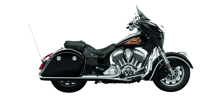 Indian Motorcycle Chief Chieftain - foto zepředu a zboku